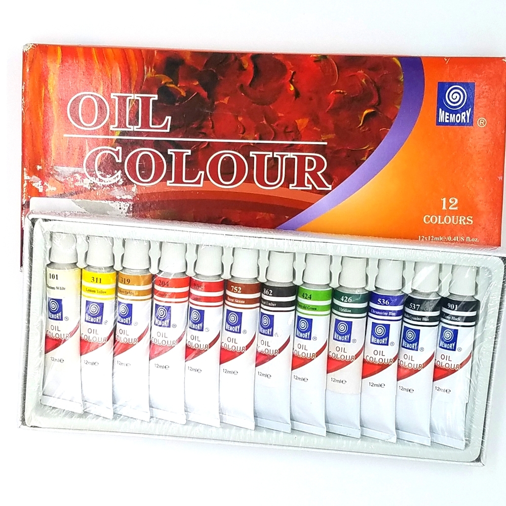 Oil Colour set 12 colors 12 Tubes